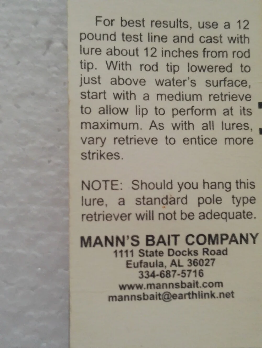Manns brand new
